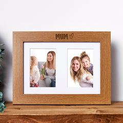 Mum Photo Picture Frame Double 6x4 Inch