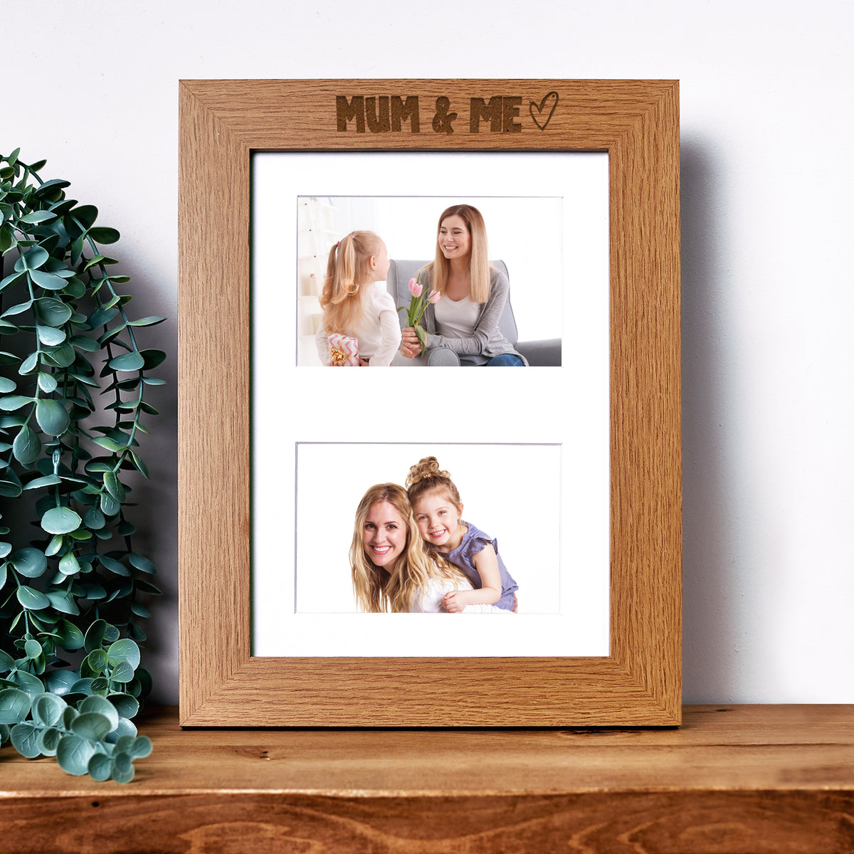 Mum and Me Photo Picture Frame Double 6x4 Inch Landscape