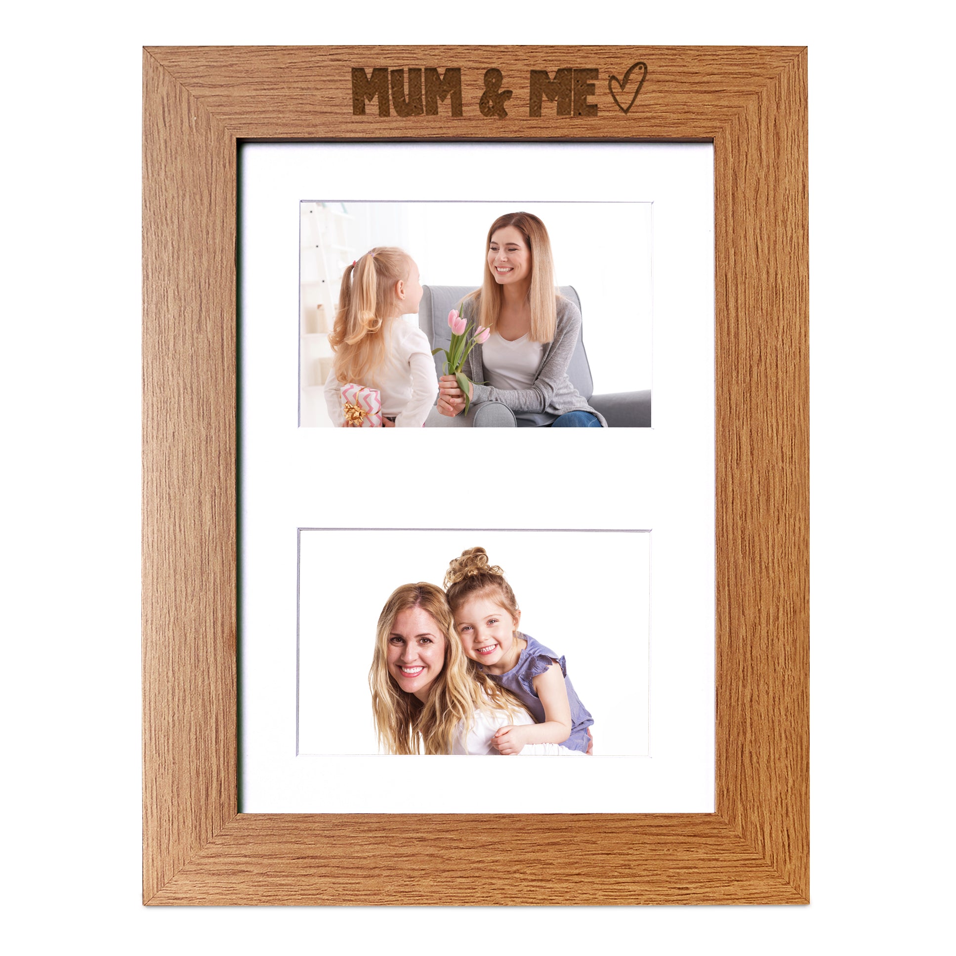 Mum and Me Photo Picture Frame Double 6x4 Inch Landscape