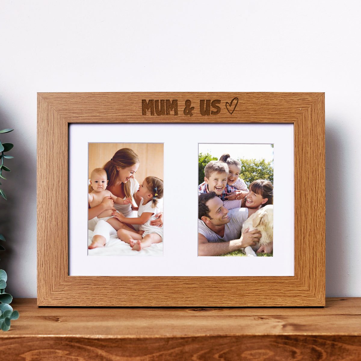 Mum and Us Photo Picture Frame Double 6x4 Inch