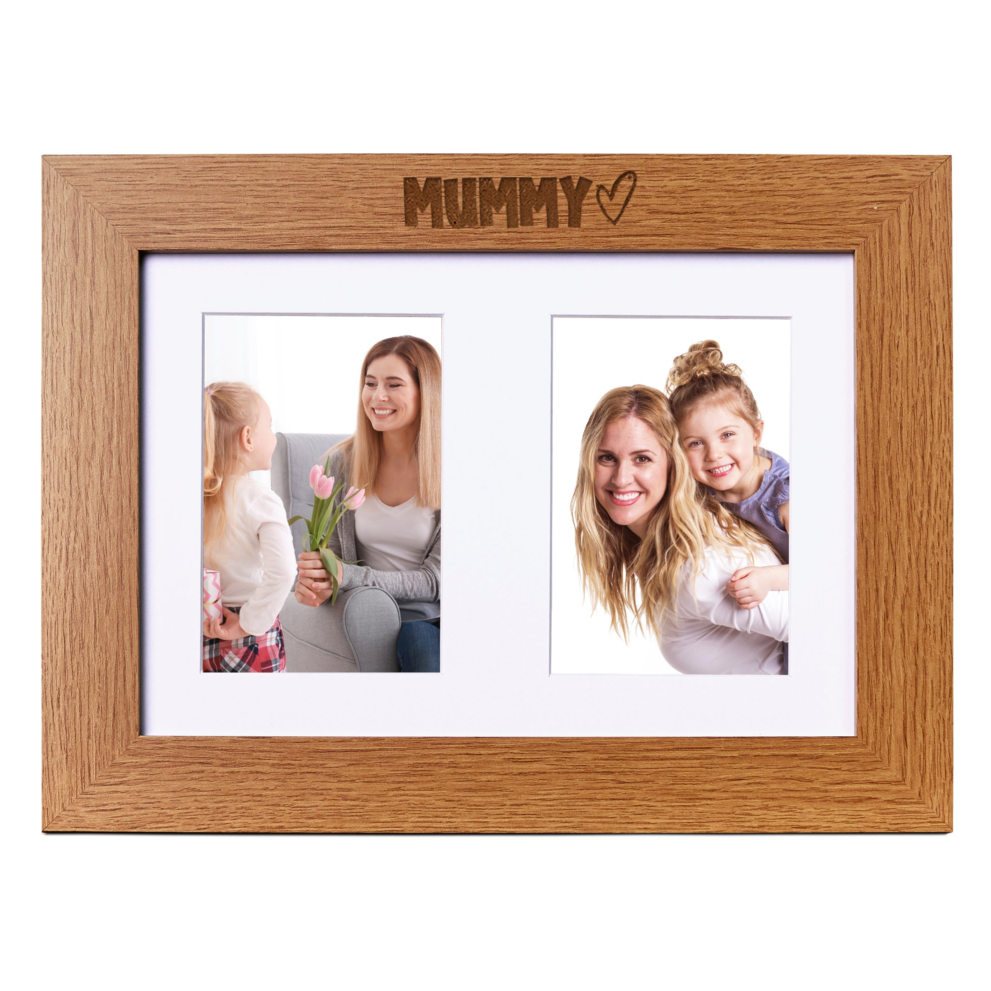 Mummy Photo Picture Frame Double 6x4 Inch