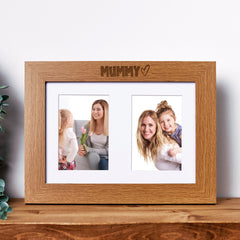 Mummy Photo Picture Frame Double 6x4 Inch