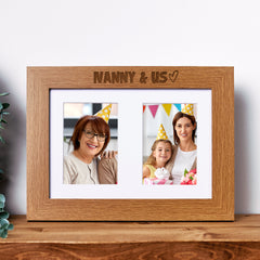 Nanny and Us Photo Picture Frame Double 6x4 Inch