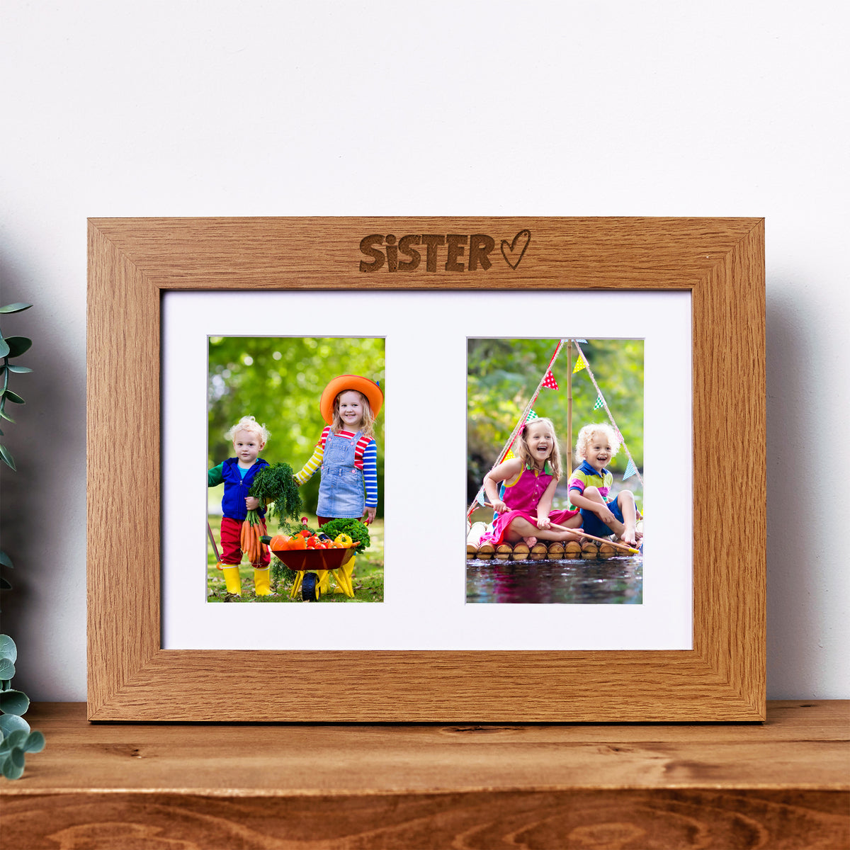 Sister Photo Picture Frame Double 6x4 Inch