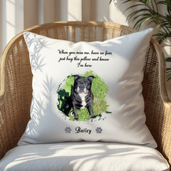Custom 'Hug This Pillow' Pet Photo Memorial Cushion Sympathy Gift Personalised Condolence Gifts