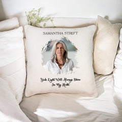 Custom Photo Memorial Cushion Sympathy Gift Personalised Pillow Condolence Gifts