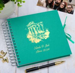 Personalised Athens Keepsake Multiple Colour Scrapbook Photo Album Foil Print