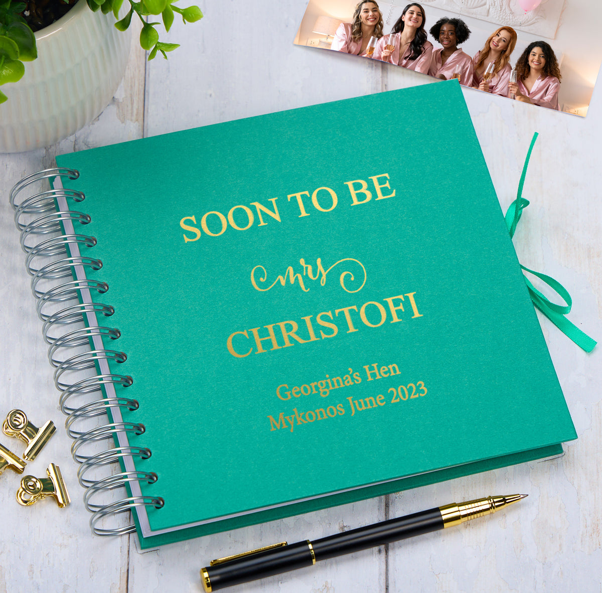 Personalised Soon To Be MRS Multiple Colour Hen Night Do Guest Book Scrapbook Photo Album