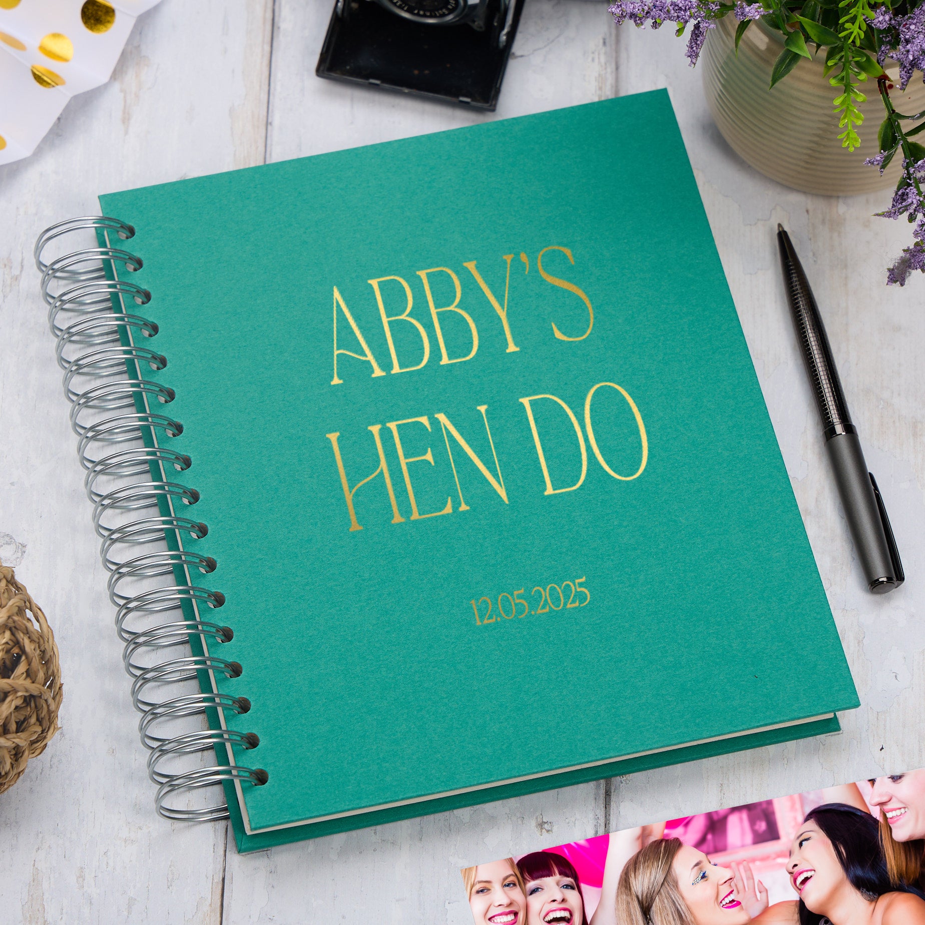 Personalised Hen Do Hen Night Bachelorette Party Multiple Colours Memory Book Photo Album