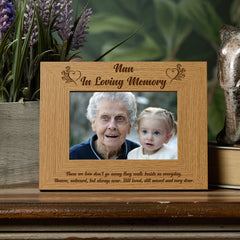 Nan Memorial Remembrance Photo Frame
