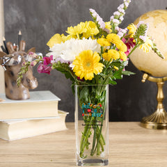Personalised Best Teacher Flower Vase Gift