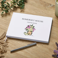 Personalised Visitors Book Hardback Hotel Guest Book 80 Pages