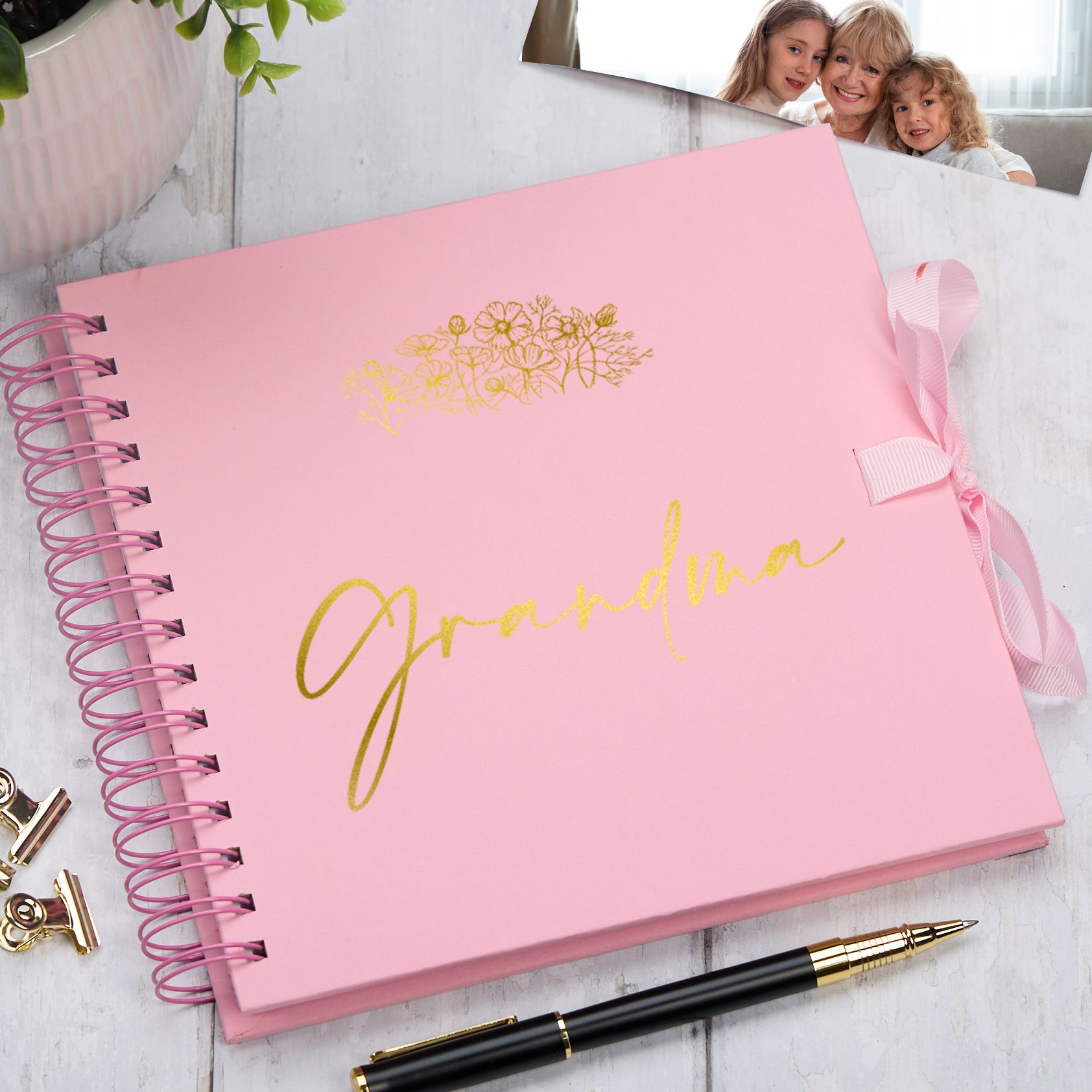 Multiple Colours Gift For Grandma Scrapbook Photo Album Memory Book