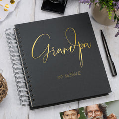 Personalised Grandpa Memory Book Multiple Colours Photo Album