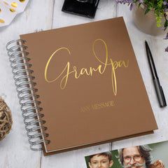 Personalised Grandpa Memory Book Multiple Colours Photo Album