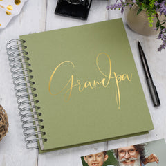 Large Grandpa Memory Book Multiple Colours Photo Album