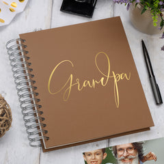 Large Grandpa Memory Book Multiple Colours Photo Album