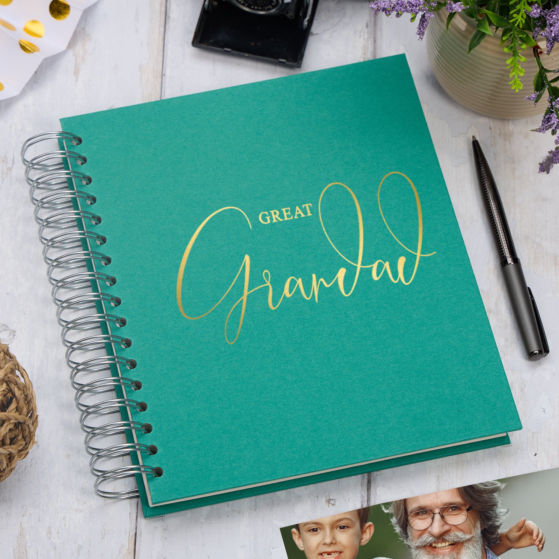Large Great Grandad Memory Book Multiple Colours Photo Album