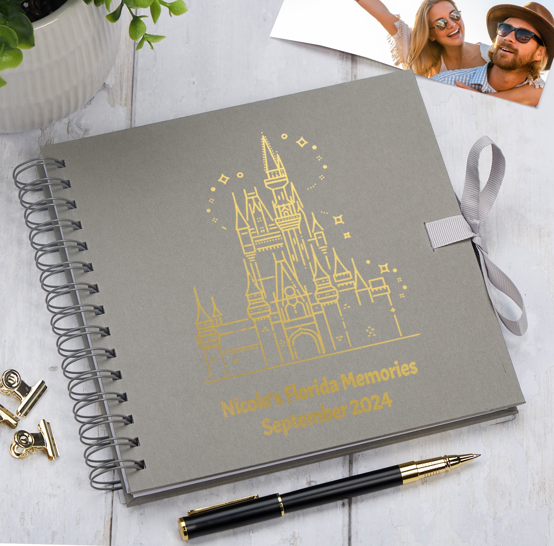 Personalised Florida Orlando Multiple Colour Scrapbook Photo Album Memory Keepsake Gift