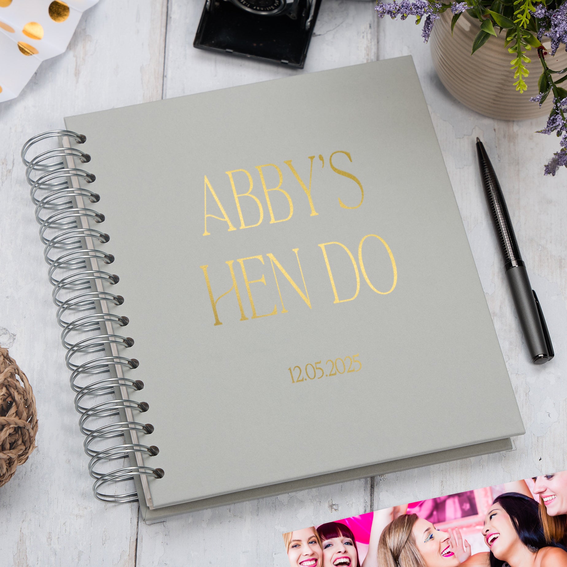 Personalised Hen Do Hen Night Bachelorette Party Multiple Colours Memory Book Photo Album
