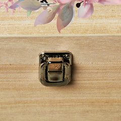 Personalised Large Wedding Wooden Memories Keepsake Box Floral Wreath
