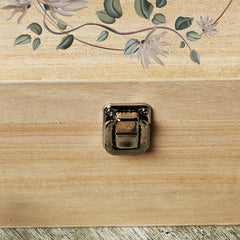 Personalised Large Wedding Wooden Memories Keepsake Box Flower Wreath
