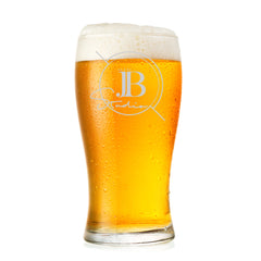 Customised Bespoke Tulip Beer Glass Any Logo Engraved