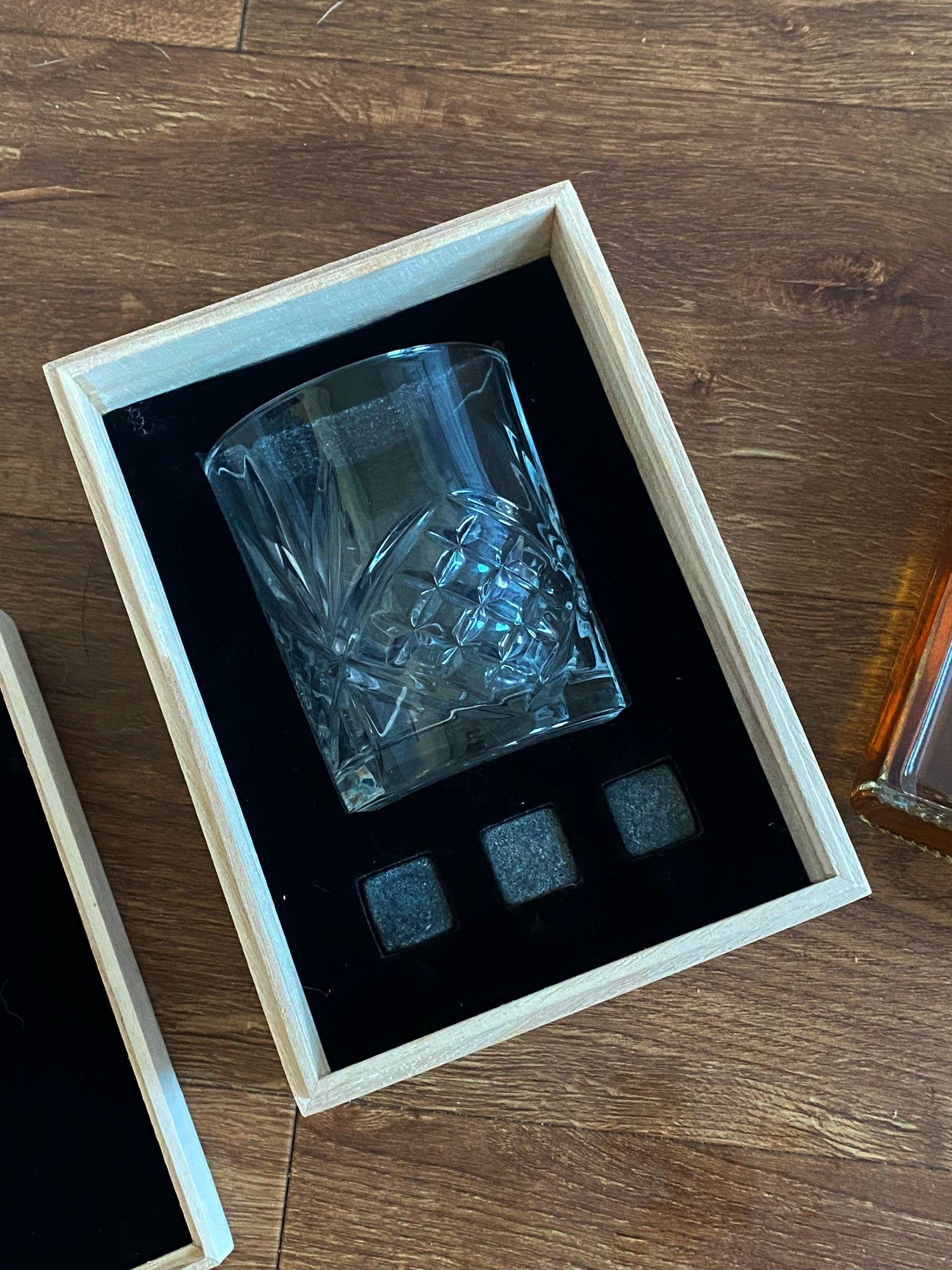 Personalised Whisky Stones & Tumbler Gift Set For Him Coat Of Arms Personalised Whisky Stones ukgiftstoreonline