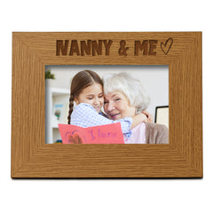 Oak Nanny & Me Picture Photo Frame Heart Gift Landscape