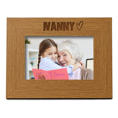 Oak Nanny Picture Photo Frame Heart Gift Landscape