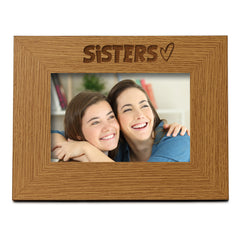 Oak Sisters Picture Photo Frame Heart Gift Landscape