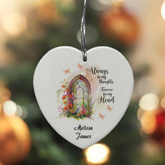 Sympathy Bereavement Condolences Ceramic Heart Always In My Thoughts