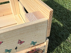 Personalised Multi Easter Bunny Crate, Wooden Easter Crate, Easter Gift Hamper Crate
