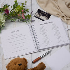 Personalised Pregnancy Journal and First Year Record Book Elephant Themed