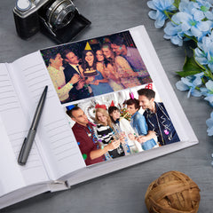 Large Book Bound 40th Birthday Gift For Her Or Him With Star Design Photo Album