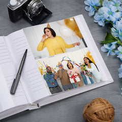 Large Book Bound 70th Birthday Gift For Her Or Him With Laurel Wreath Photo Album