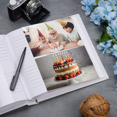 Large Book Bound 90th Birthday Gift For Her Or Him With Butterflies Photo Album