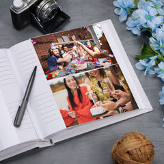Large Book Bound 40th Birthday Gift For Her Or Him With Laurel Wreath Photo Album