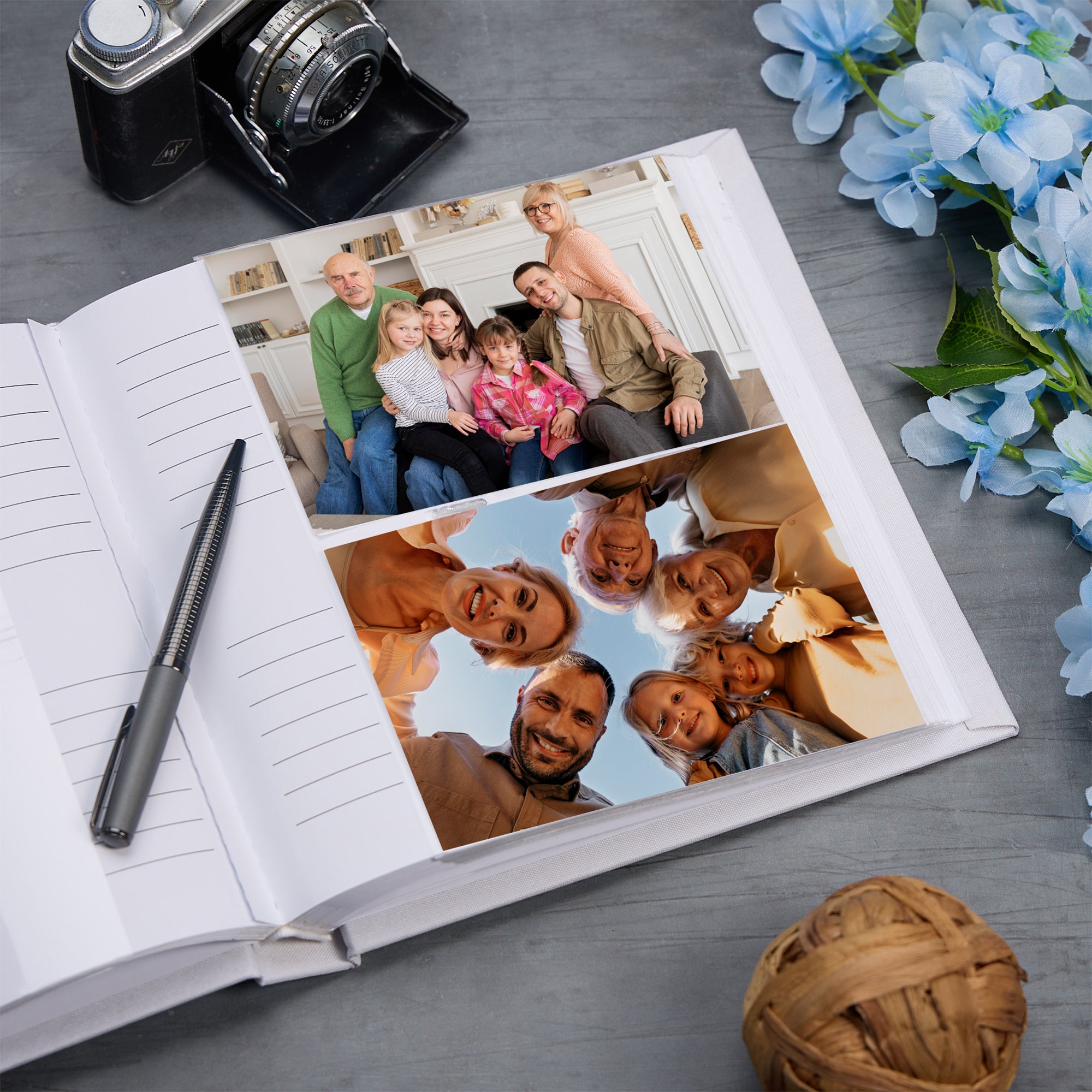 Large Book Bound Family Gift With Word Heart Photo Album photo album ukgiftstoreonline