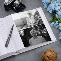 Large Book Bound Nanny In Loving Memory Butterfly Design Memorial Remembrance Photo Album