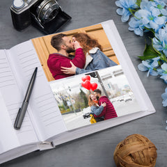 Large Book Bound Always and Forever Love Wedding Anniversary or Valentines Day Photo Album