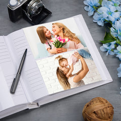 Large Book Bound Mummy Gift With Word Heart Photo Album