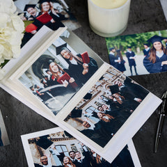 Personalised Graduation Photo Album 100 x 6x4 Hats Off
