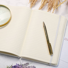Personalised Retirement Gift Leatherette Notebook Journal