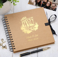 Personalised Athens Keepsake Multiple Colour Scrapbook Photo Album Foil Print