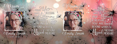 Personalised Memorial Gift Lantern, Memorial Candle, With Photo Male and Female