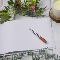 Personalised Large Wedding Guest Signing Book A4 Size Memory Message Book ukgiftstoreonline