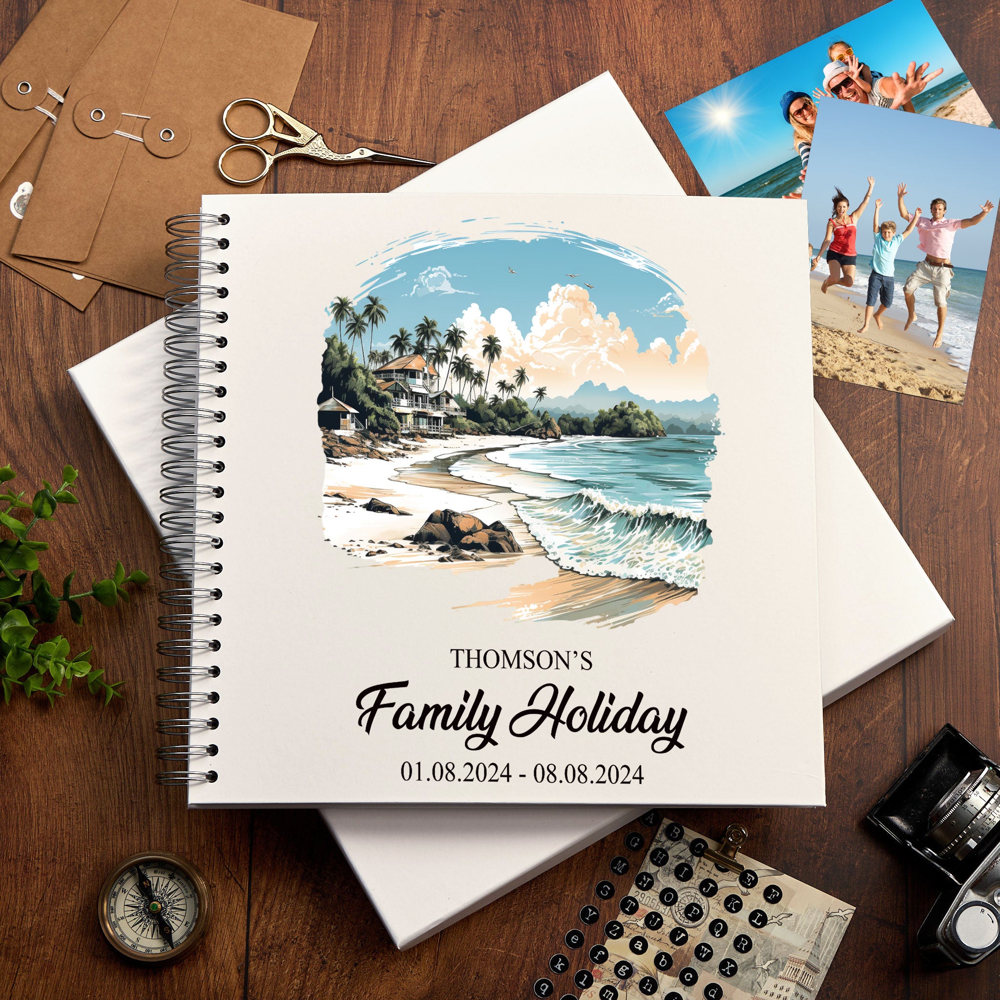 Personalised Philippines Holiday Memory Scrapbook Journal Photo Albums