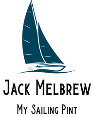 Personalised Sailing Themed Beer Glass Gift For Birthday Or Events