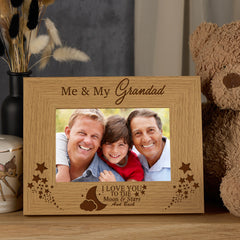 Me and My Grandad Love You To The Moon Photo Frame Gift grandad photo frame ukgiftstoreonline